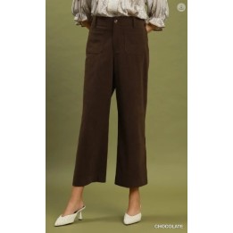 Umgee Corduroy Wide Leg Pants