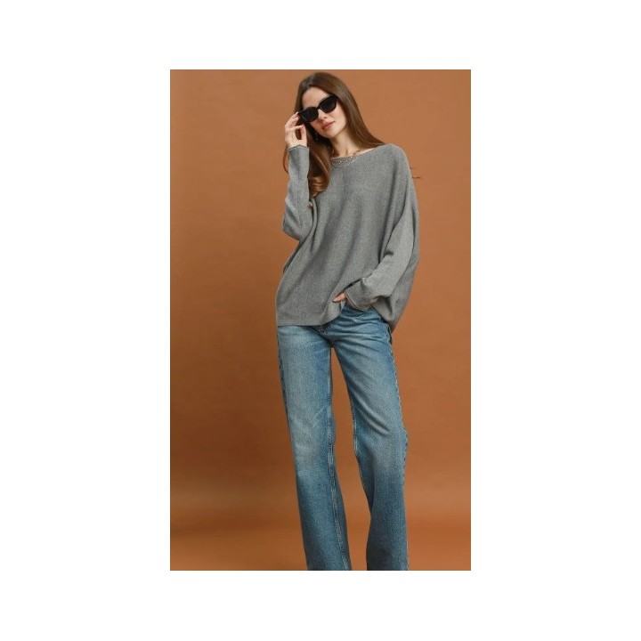 Umgee Solid Knit Sweater Top