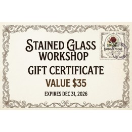2026 Stained Glass Workshop Gift Certificate