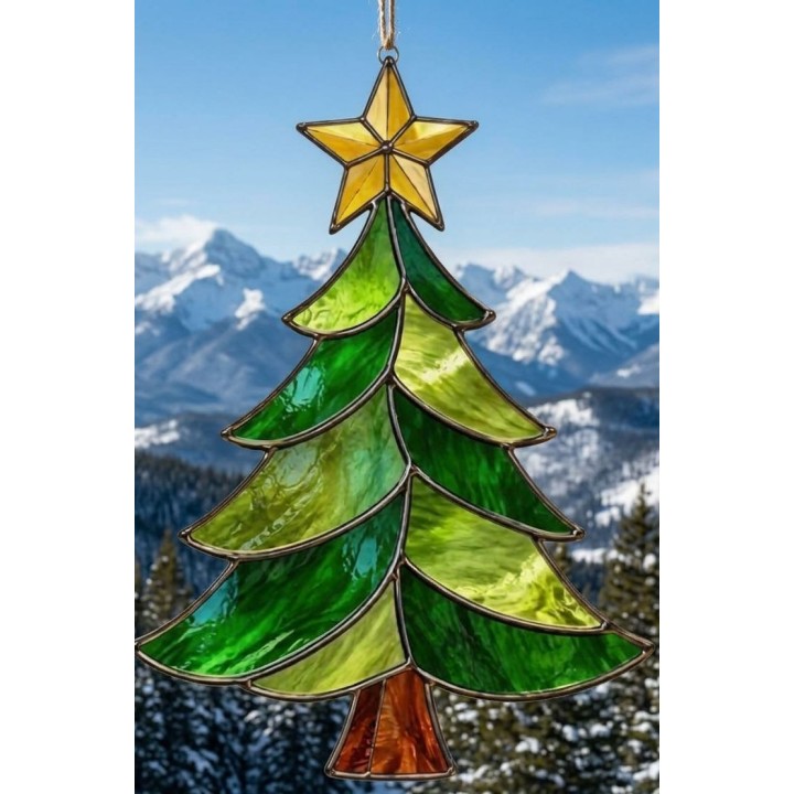 Fall/Winter Stained Glass Christmas Tree Kit