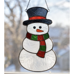 Fall/Winter Snowman Stained glass Kit