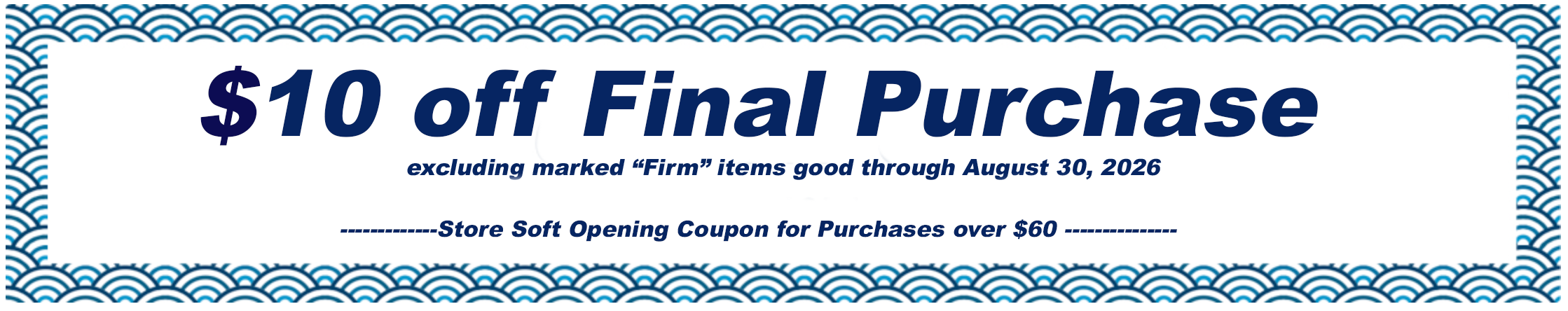 For Purchases Over $50